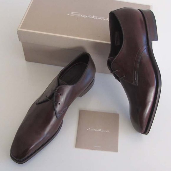 new SANTONI Goodyear welted hand antiqued shoes 9 D main image 7
